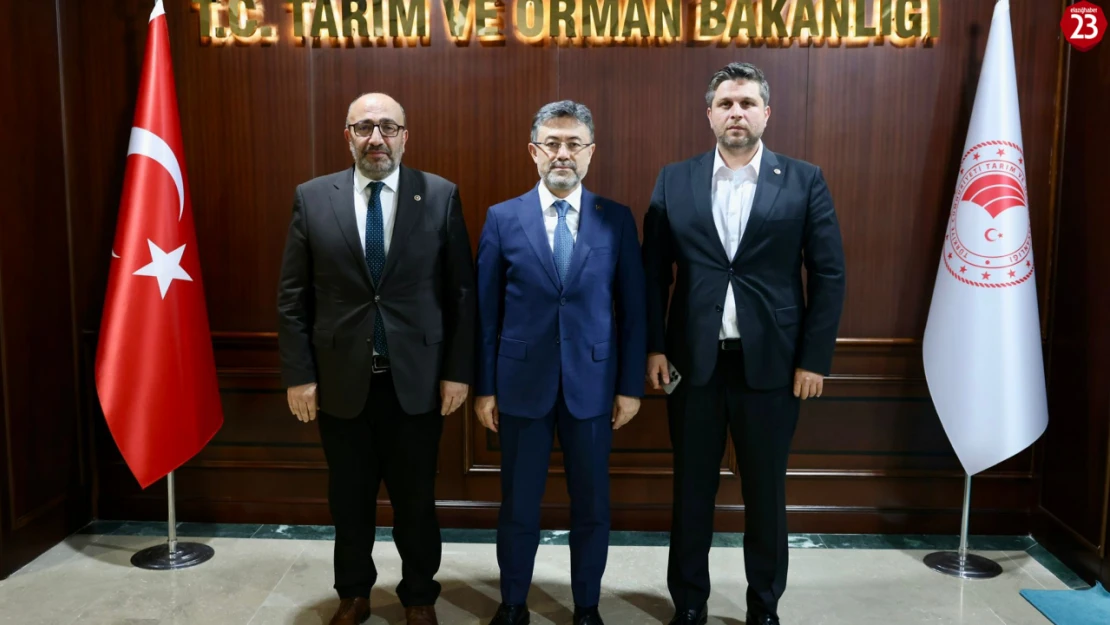 Elazığ Milletvekilleri Açıkkapı ve Nazırlı Tarım ve Orman Bakanı Yumaklı'yı Ziyaret Etti