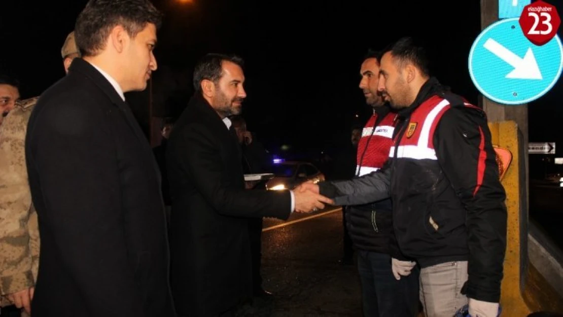 Elazığ protokolü yeni yıla güvenlik güçleriyle girdi