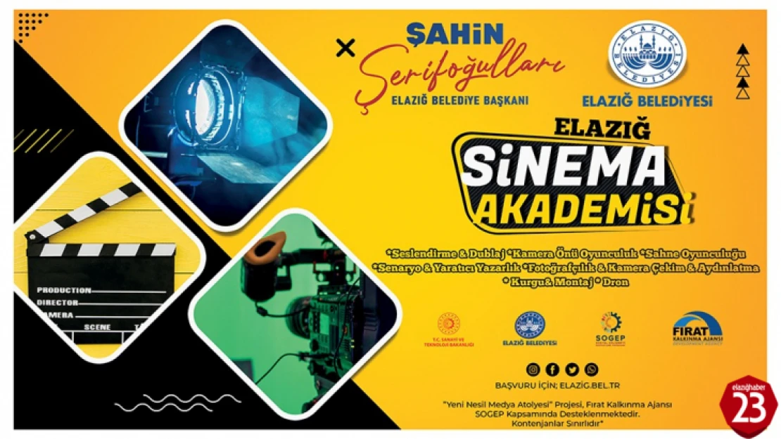 Elazığ Sinema Akademisi Yeni Yüzlerini Arıyor