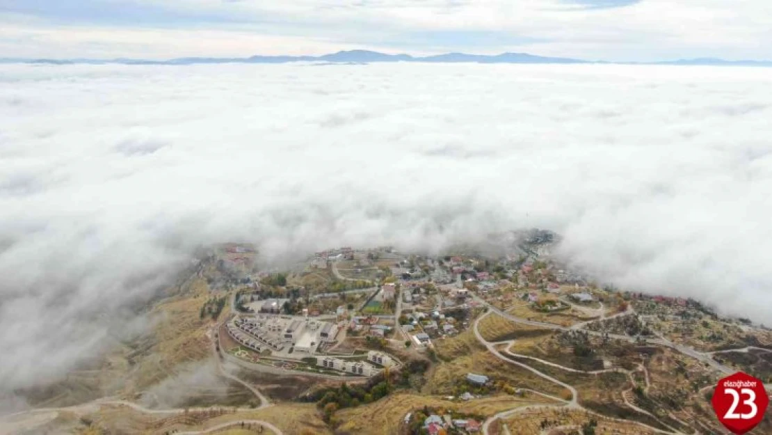 Elazığ Sis Denizinde Kayboldu, Ortaya Kartpostallık Görüntüler Çıktı