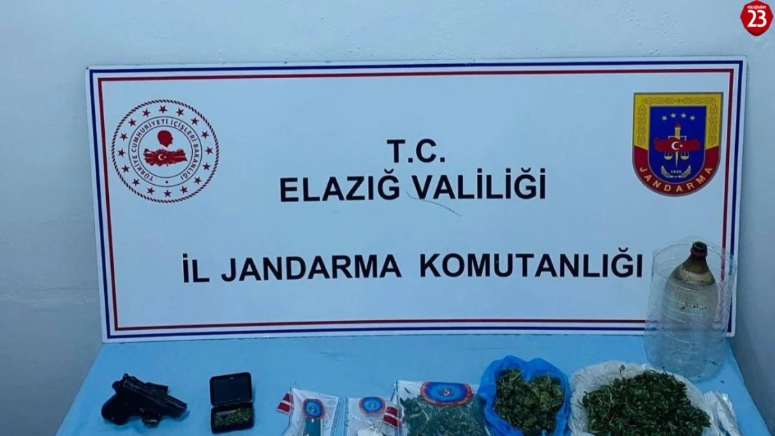 Elazığ uyuşturucuyla mücadele: 1 gözaltı