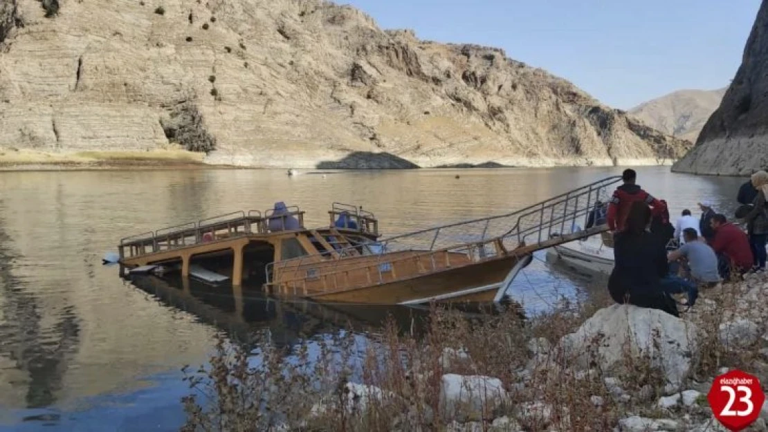 Elazığ Valiliği batan tekne ile ilgili inceleme başlattı