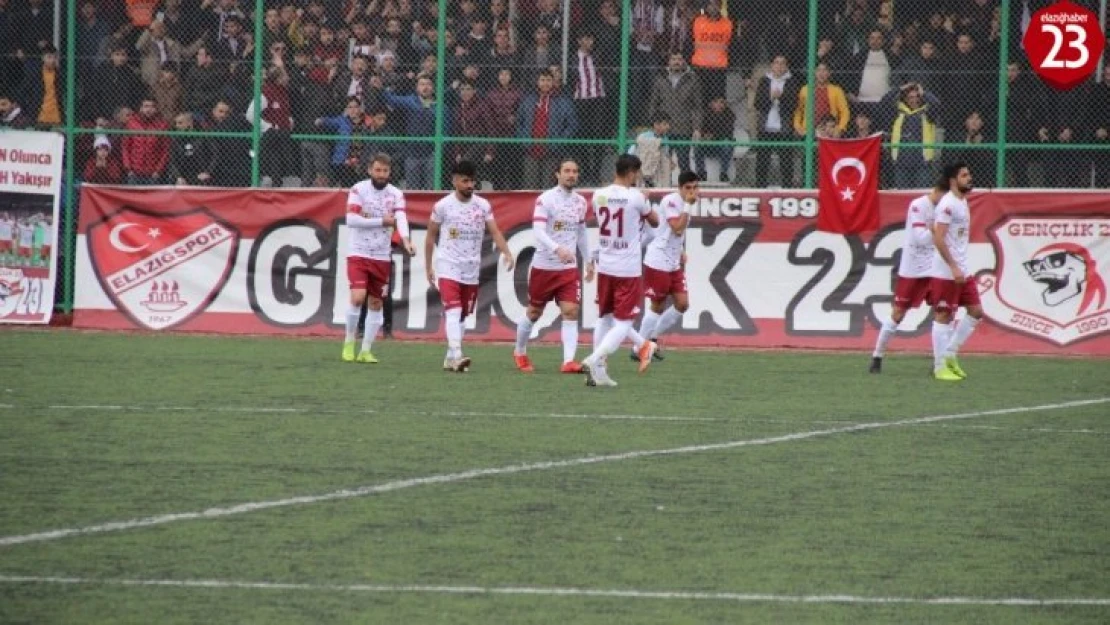 Elazığspor'un ilk yarı raporu