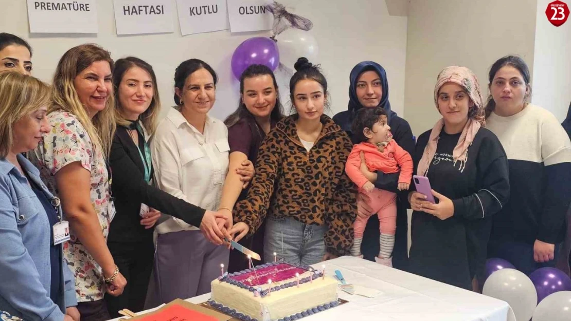 Elazığ Fethi Sekin Şehir Hastanesi'nde Prematüre Bebeklere Özel Kutlama