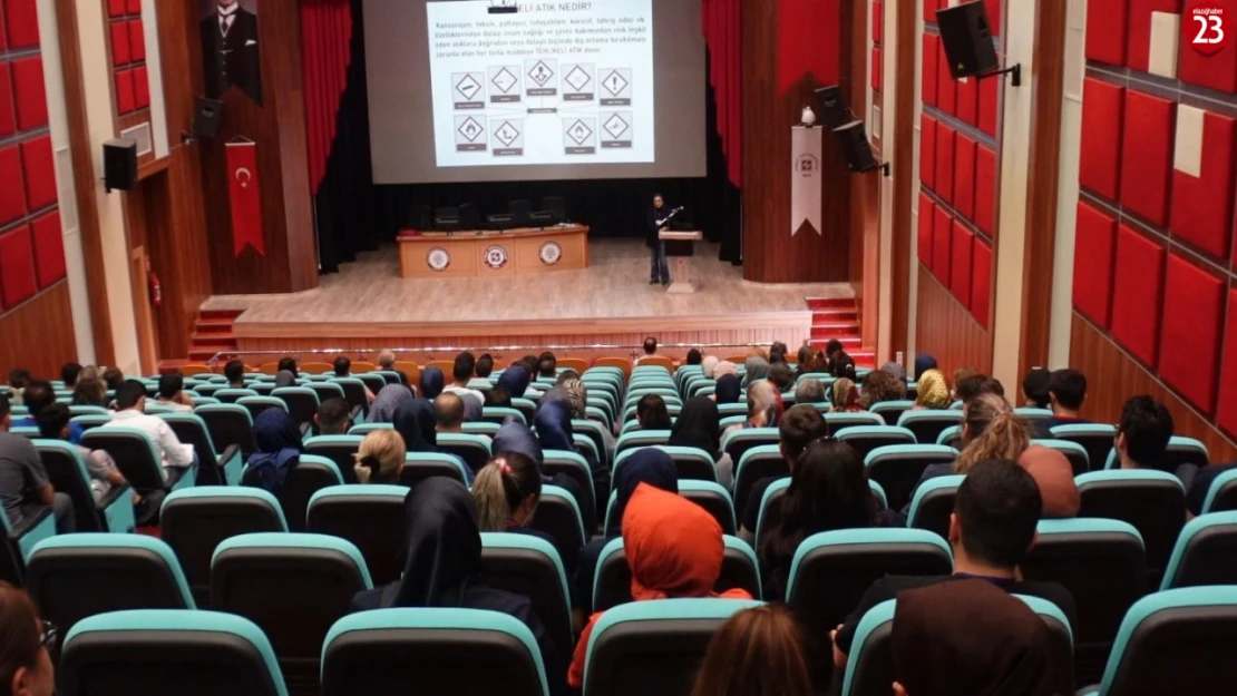 Fırat Üniversitesi Hastanesi'nde Tehlikeli Madde ve Tıbbi Atık Yönetimi Eğitimi