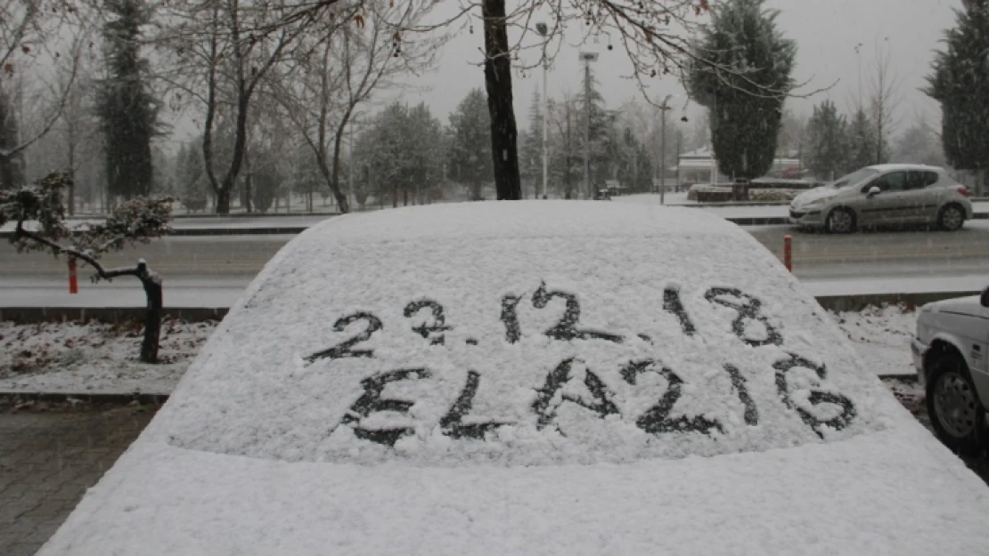 Elazığ'da Kar Etkisini Gösterdi