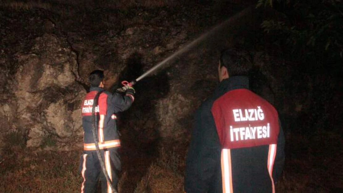 Harput'ta Havai Fişekler Yangına Neden Oldu