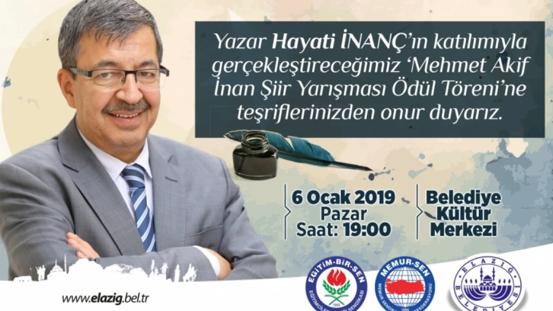 Hayati İnanç Elazığ'da