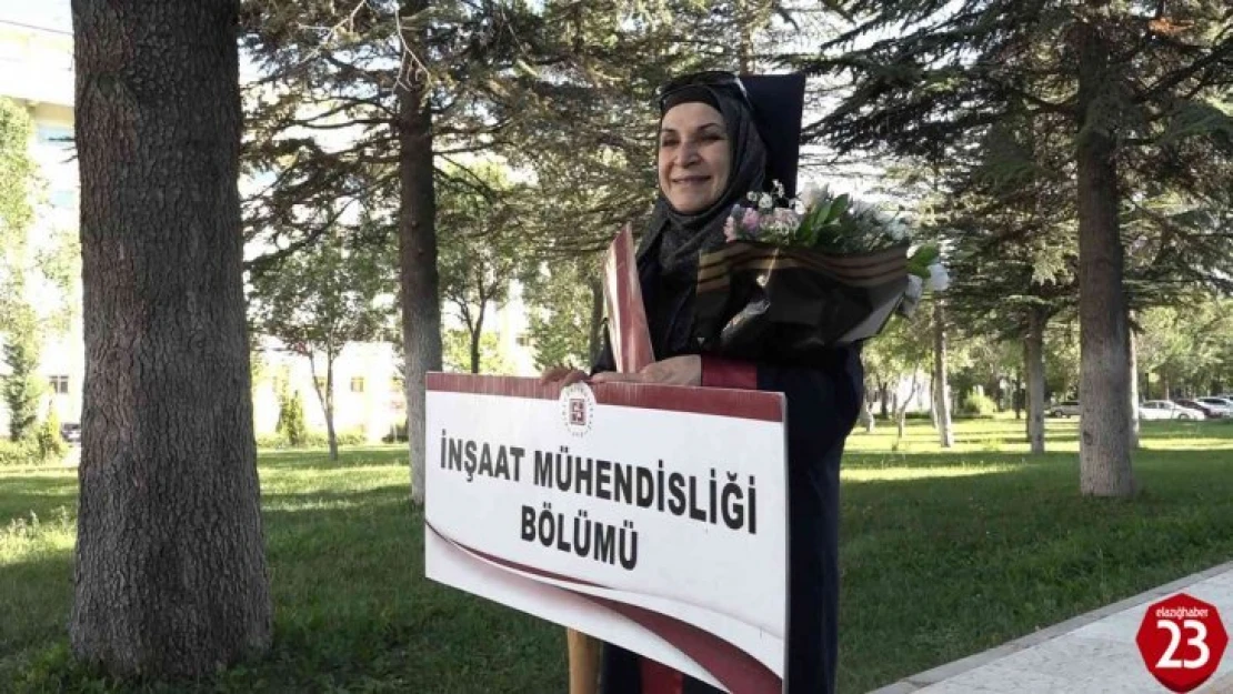 Hayali olan inşaat mühendisliğini 58 yaşında kazandı, 63 yaşında kep attı