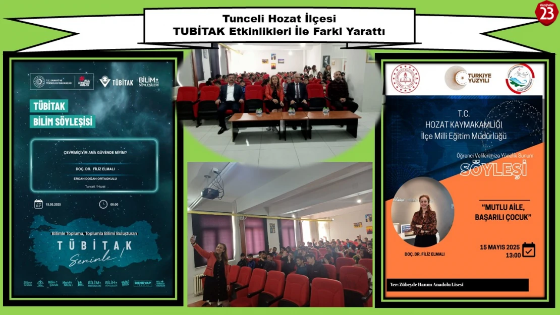 Hozat'ta TÜBİTAK Bilim Söyleşileri Yoğun İlgi Gördü