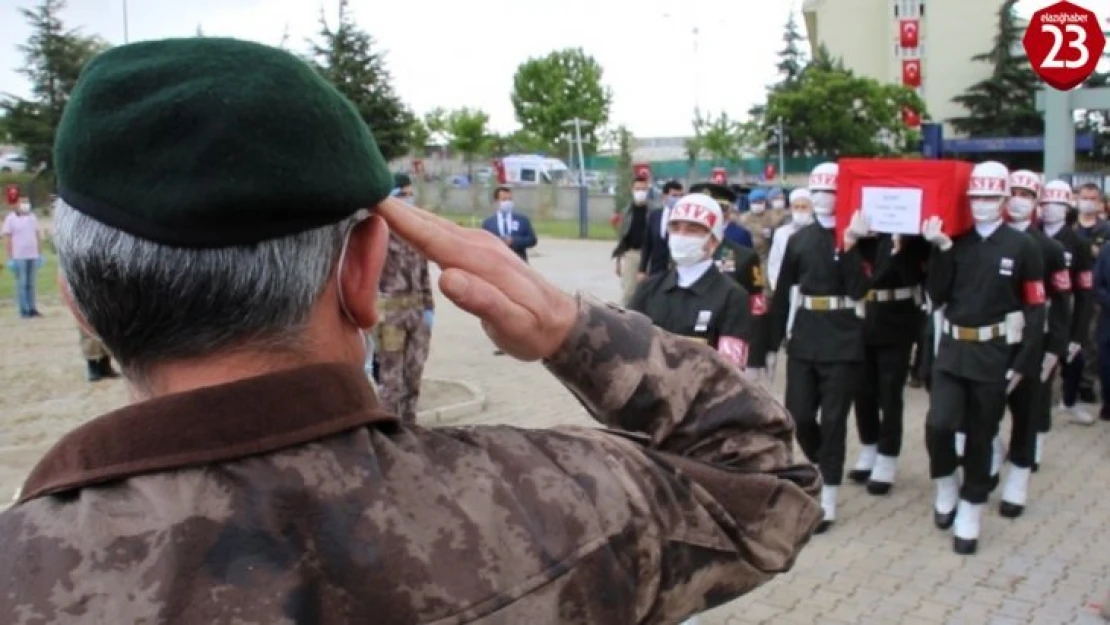 İdlib şehidi Teğmen Tatar, memleketi Elazığ'da son yolculuğuna uğurlandı