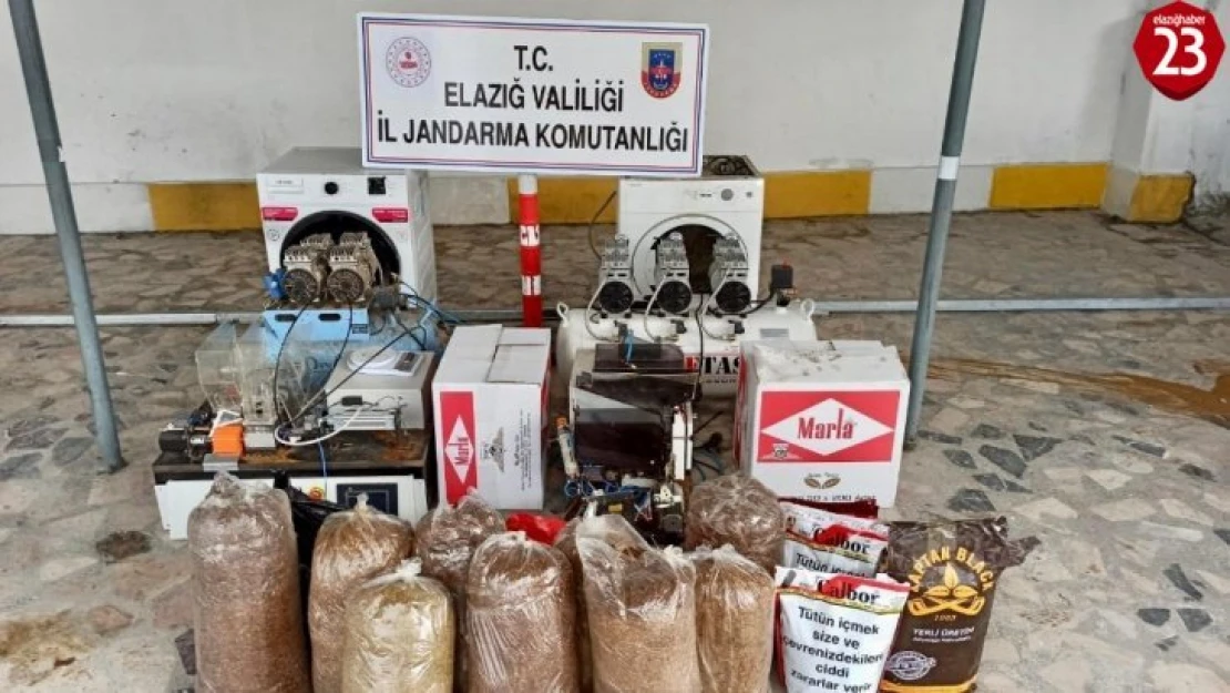 Kaçak sigara imalathanesine baskın: 2 gözaltı