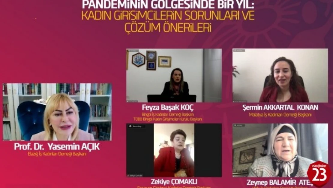 Kadın girişimcilerin sorunları panelle ele alındı