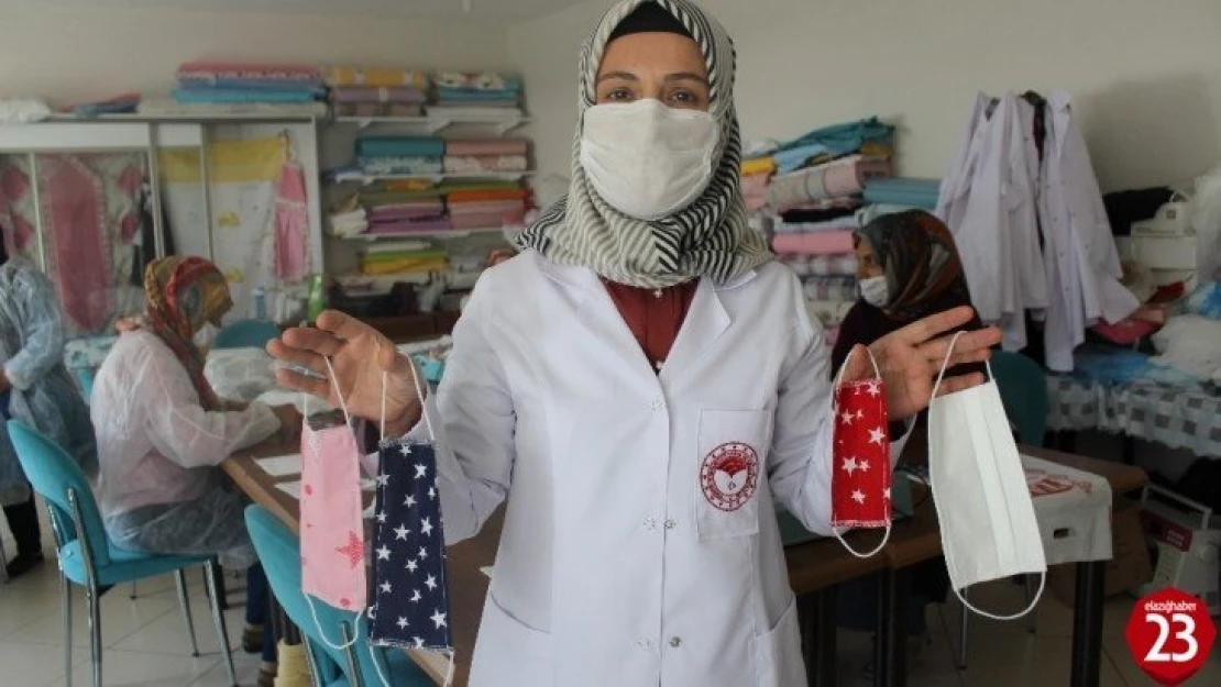 Kadınlardan, maske üretimi ile aile bütçesine katkı