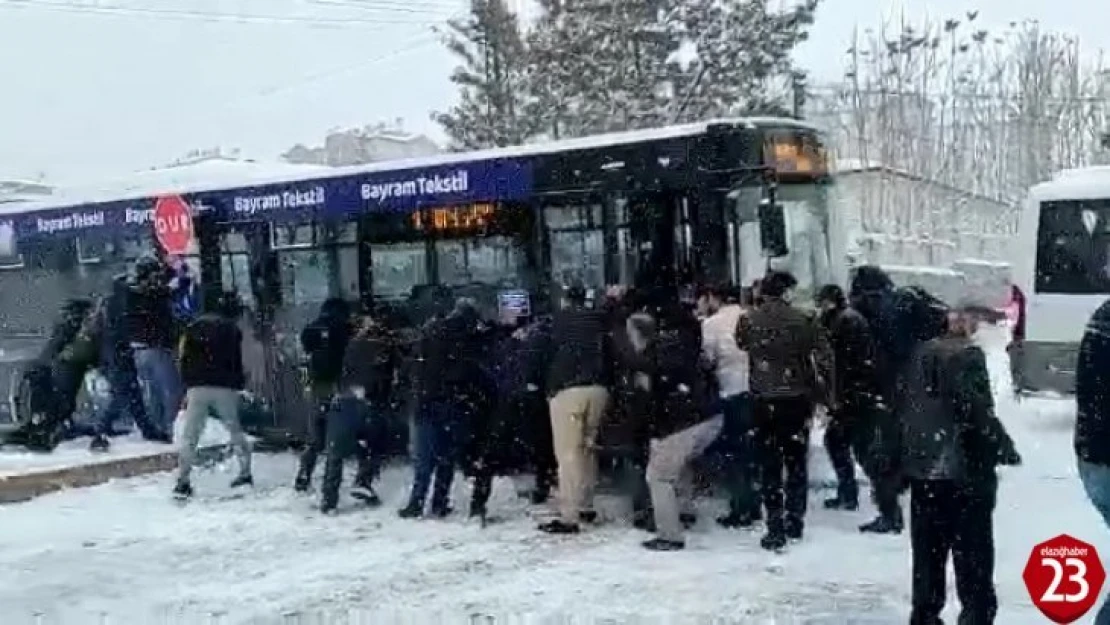 Kar nedeniyle yollar buz pistine döndü, araç sürücüleri zor anlar yaşadı