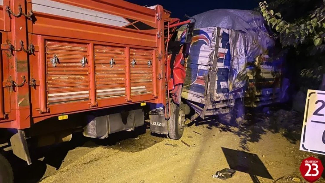 Keban Yolunda Feci Kaza, Sıkışan Şoförü AFAD Çıkardı