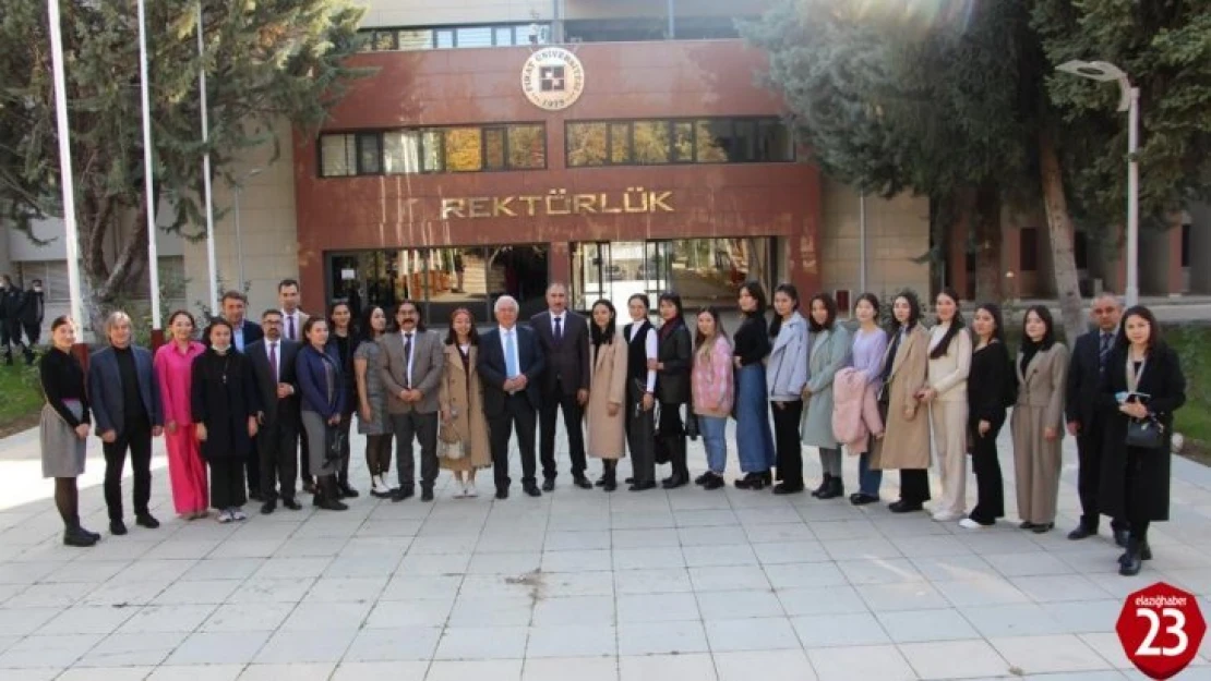 Kazakistanlı 25 öğrenci Fırat Üniversitesi'nde staj yapacak