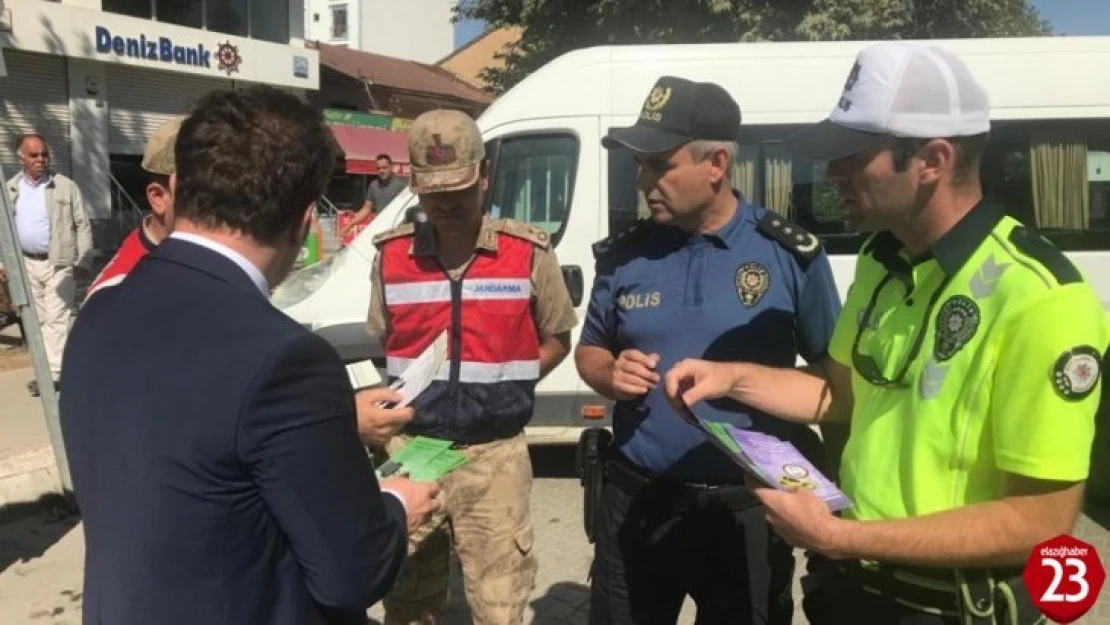 Kovancılar'da Yaya Geçidi Nöbeti Etkinliği