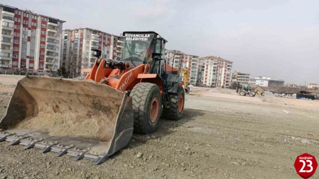 Kovancılar'dan Malatya'da konteyner kent kurulumuna destek