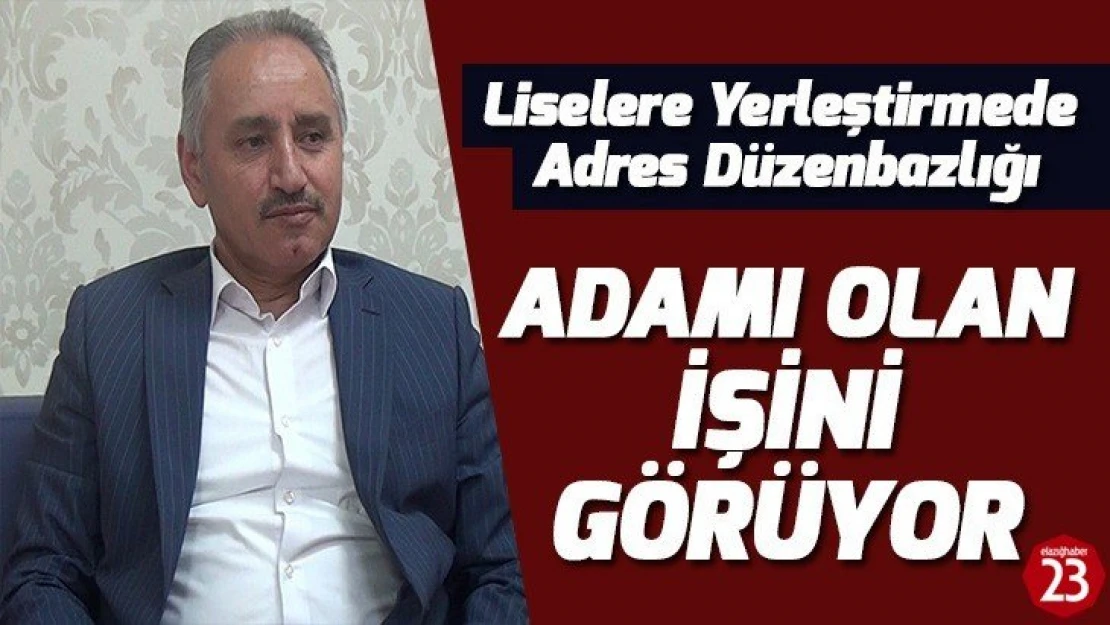 Liselere Yerleştirmede Adres Düzenbazlığı