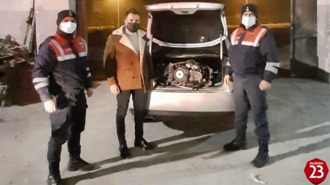 Malatya'da çalınan tekne motoru Elazığ'da bulundu