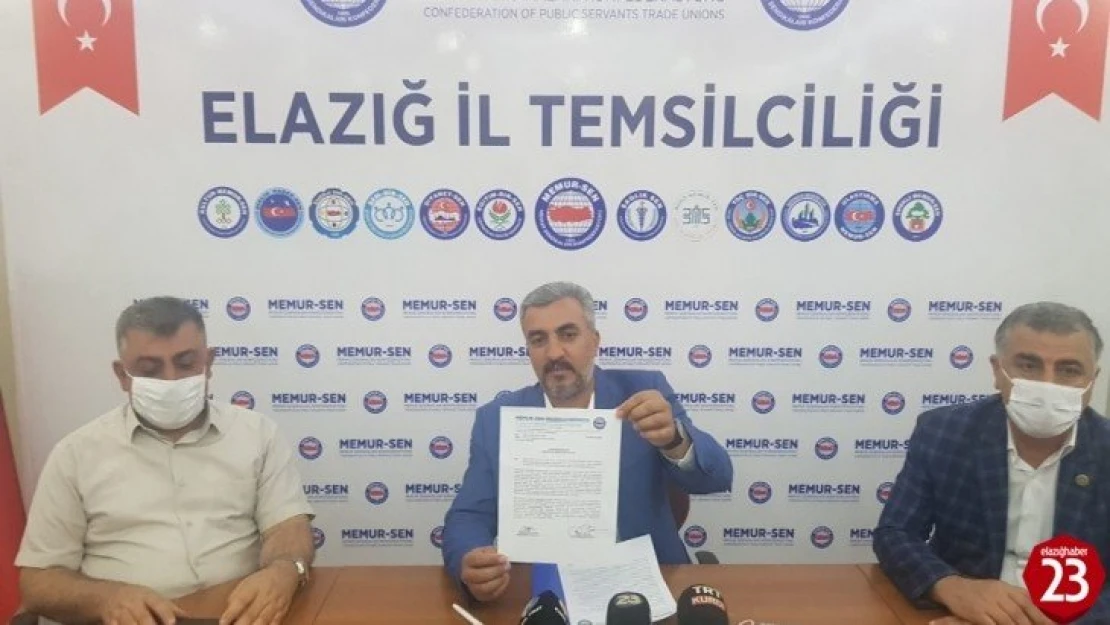 Memur-Sen, Elazığ'da deprem tazminatının 6 ay daha uzatılmasını istedi