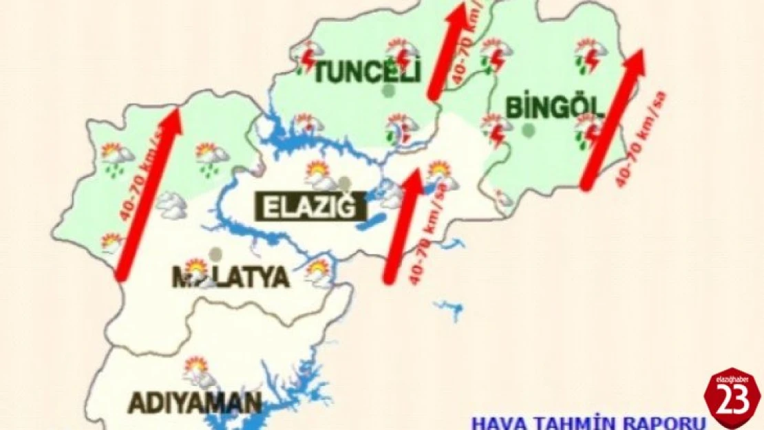 Meteorolojiden kuvvetli rüzgar uyarısı