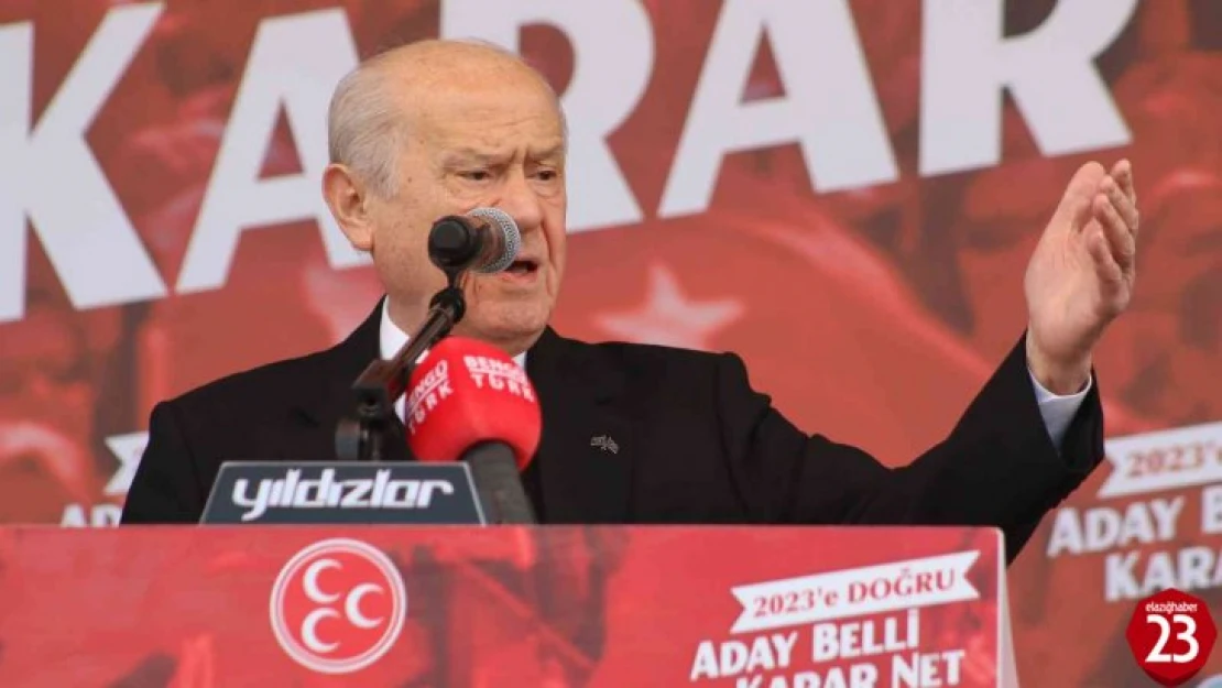 MHP Genel Başkanı Bahçeli: 'Cumhurbaşkanı adayımız Recep Tayyip Erdoğan'dır'