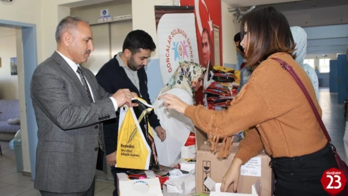 Goncalar Solmasın Derneğinden Öğrencilere Kışlık Kıyafet ve Kırtasiye Yardımı