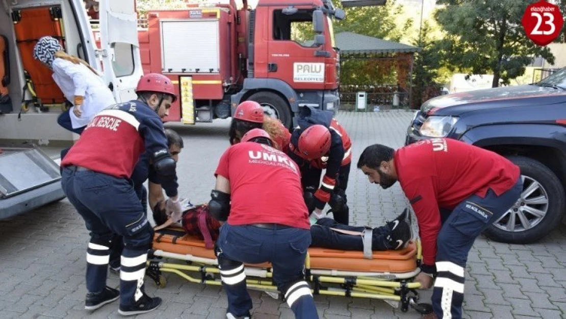 Palu'da Gerçeği Aratmayan Tatbikat