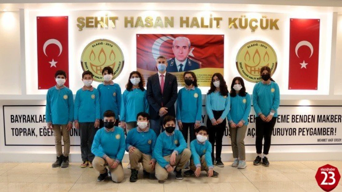 Şehit Hasan Halit Küçük adına okulda şehitlik köşesi yapıldı