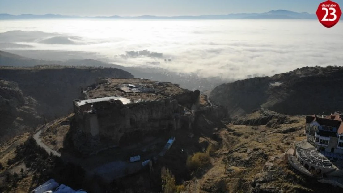 Sisle kaplı Elazığ'dan muhteşem görüntüler