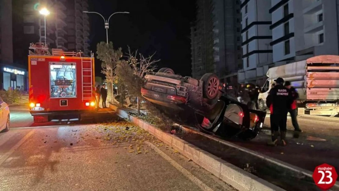 Otomobil Takla Attı, Sürücüsü Yaralandı