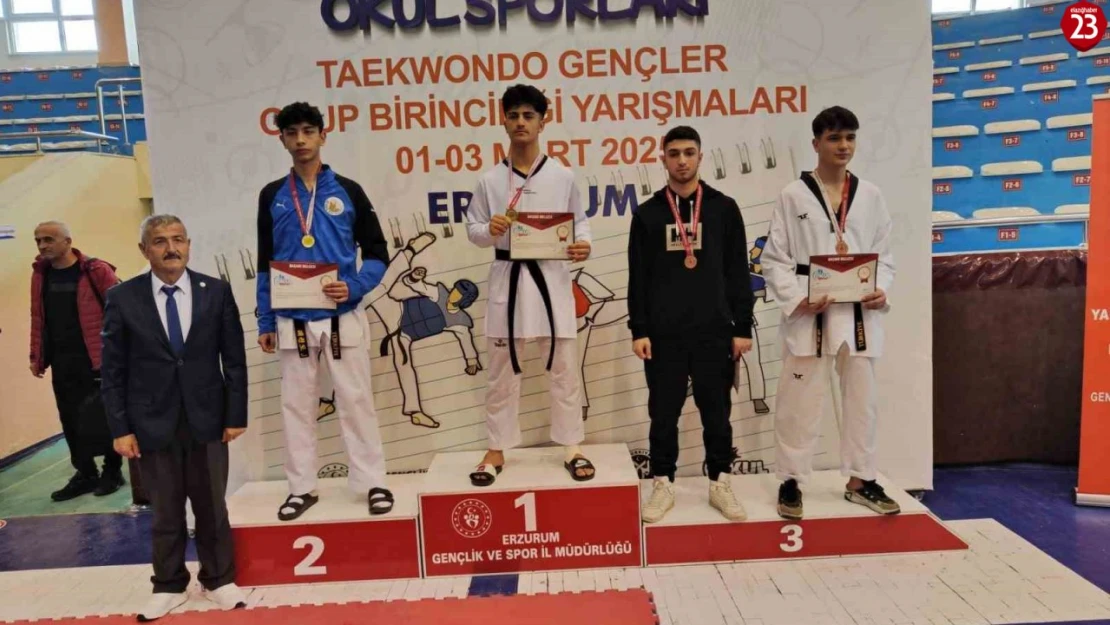 Elazığlı Sporcular Okul Sporları Gençler Taekwondo Grup Maçlarında 9 Madalya Kazandı