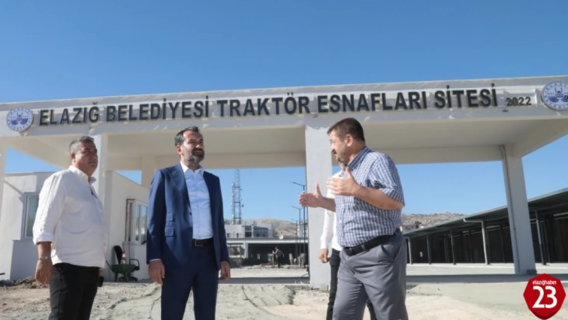 Traktör Esnafı Sitesinde çalışmalar tamamlanmak üzere