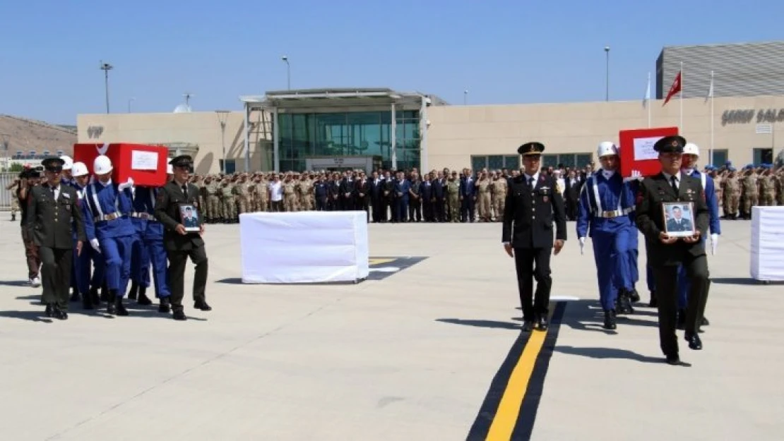 Tunceli'de Şehit Düşen 2 Askerimiz Memleketlerine Uğurlandı