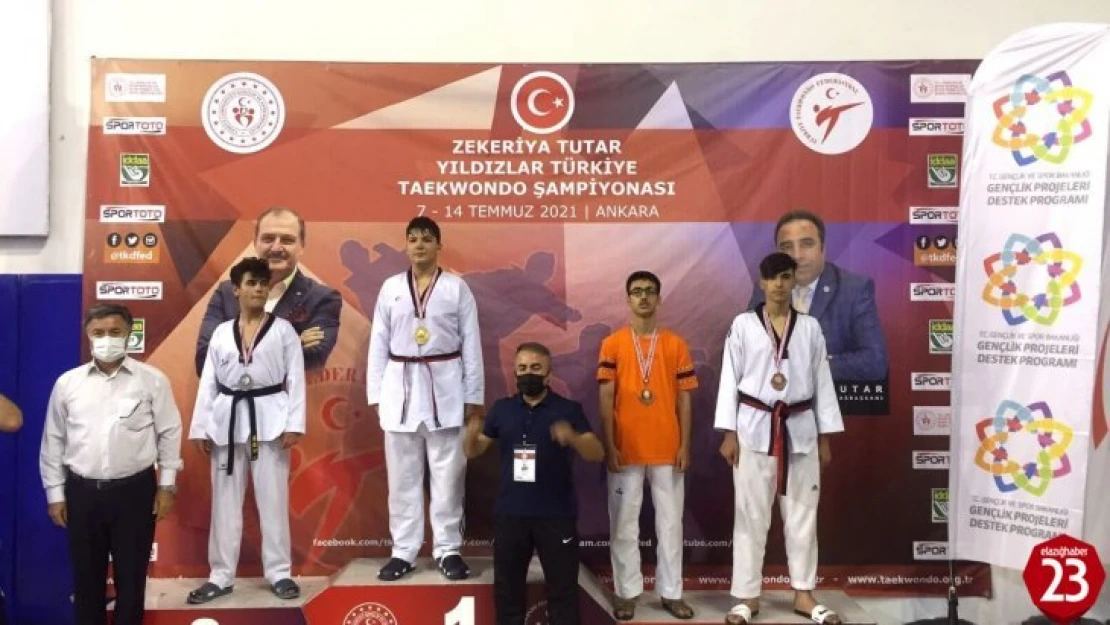 Türkiye Taekwondo Şampiyonasında Elazığlı Sporcu 3'üncü Oldu