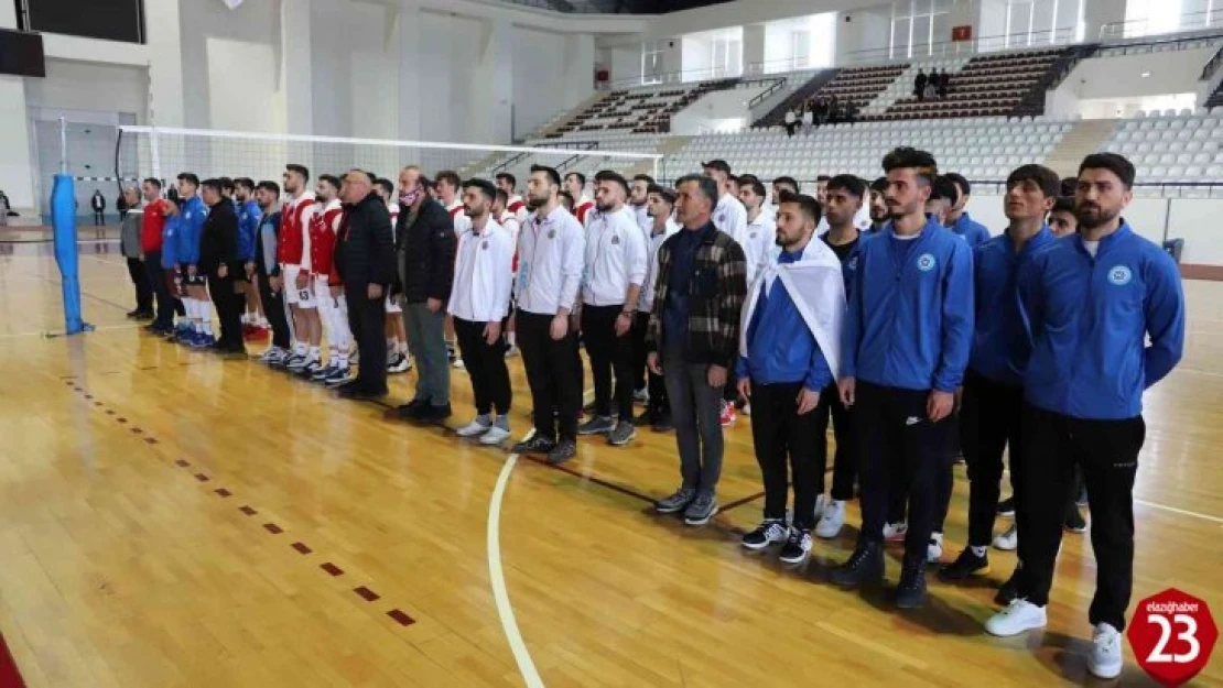 Üniversiteler Voleybol 1. Lig Grup Birinciliği müsabakaları Elazığ'da başladı