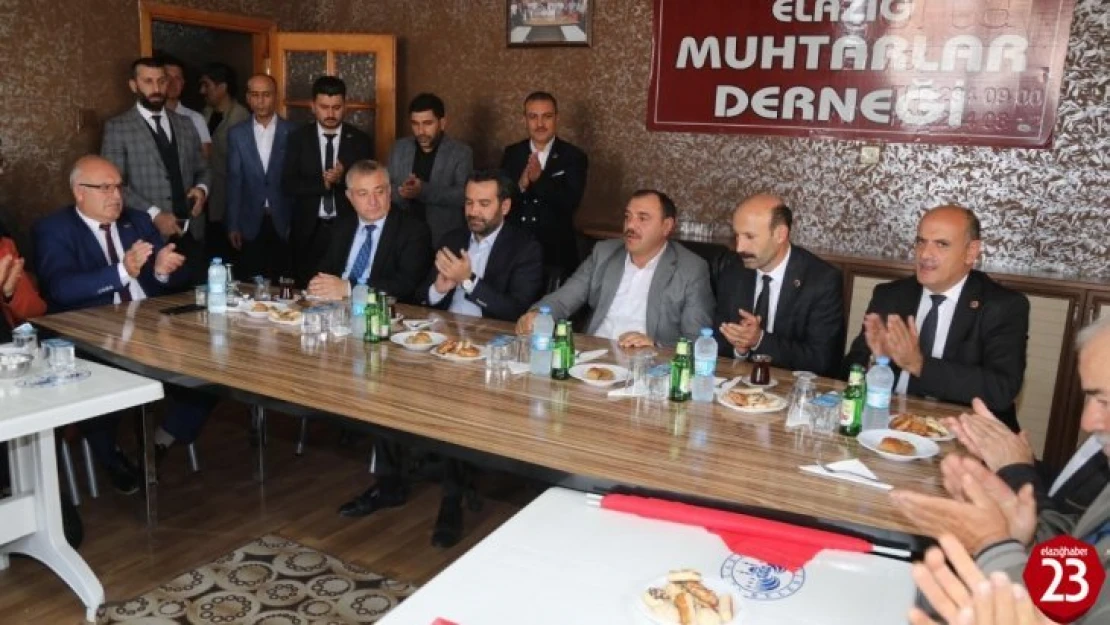 Vali Kaldırım ve Başkan Şerifoğullları, Muhtarlarla Bir Araya Geldi