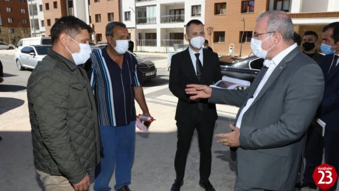 Elazığ Valisi Ömer Toraman Deprem Konutlarını İnceledi