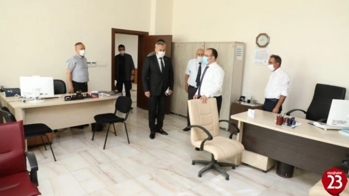 Vali Yırık denetimde, vatandaşın işinin hızlı ilerlemesi için talimat verdi