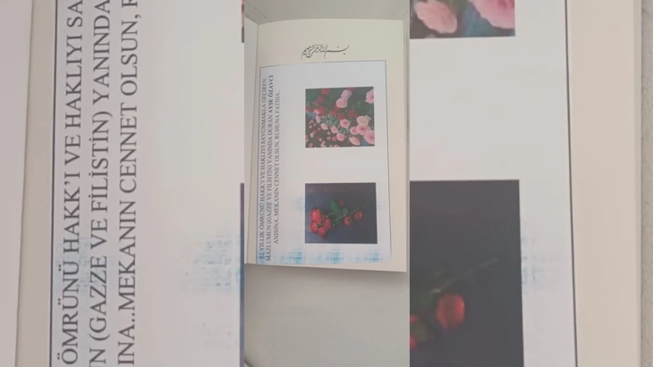 Merhume Ablası İçin Anlamlı Farkındalık: Filistin Atkısı ve Kitap Hediye Edilecek