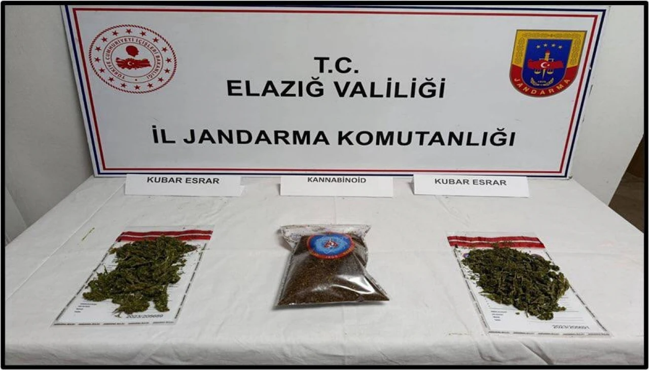 Elazığ'da Jandarmadan Uyuşturucu Operasyonu: 3 Şüpheli Tutuklandı