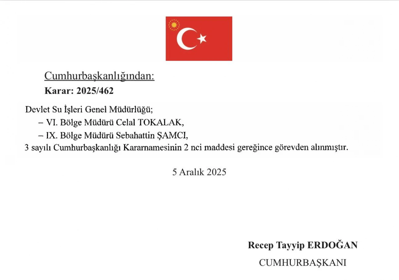 Gürsel Erol'un Çağrısı Karşılık Buldu: DSİ 9. Bölge Müdürü Görevden Alındı