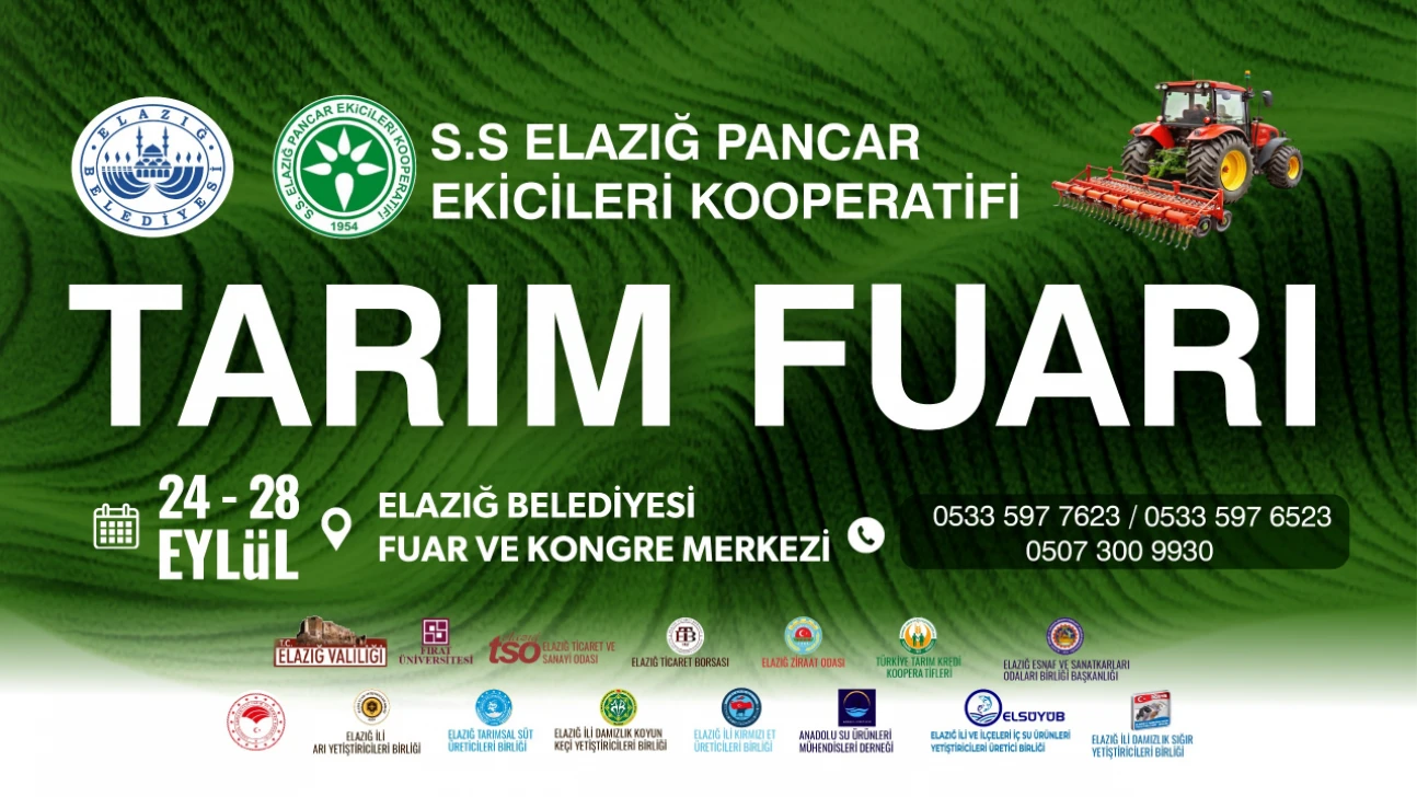 Elazığ Belediyesi Tarım Fuarı Yarın Kapılarını Açıyor