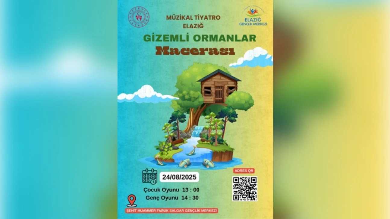 Elazığ'da Çocuklar ve Gençler İçin Ücretsiz Müzikal Tiyatro: Gizemli Ormanlar Macerası