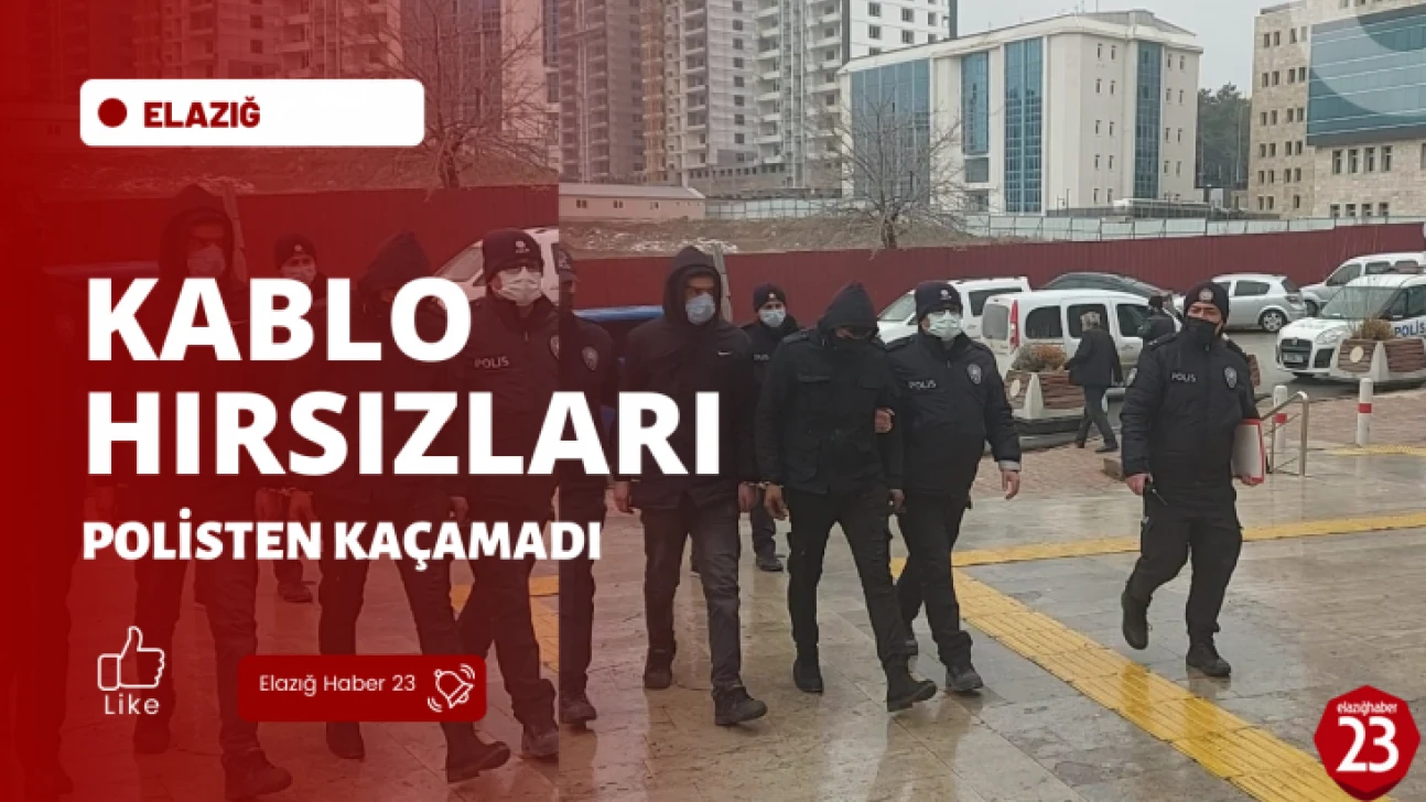 Kablo Hırsızları Polisten Kaçamadı
