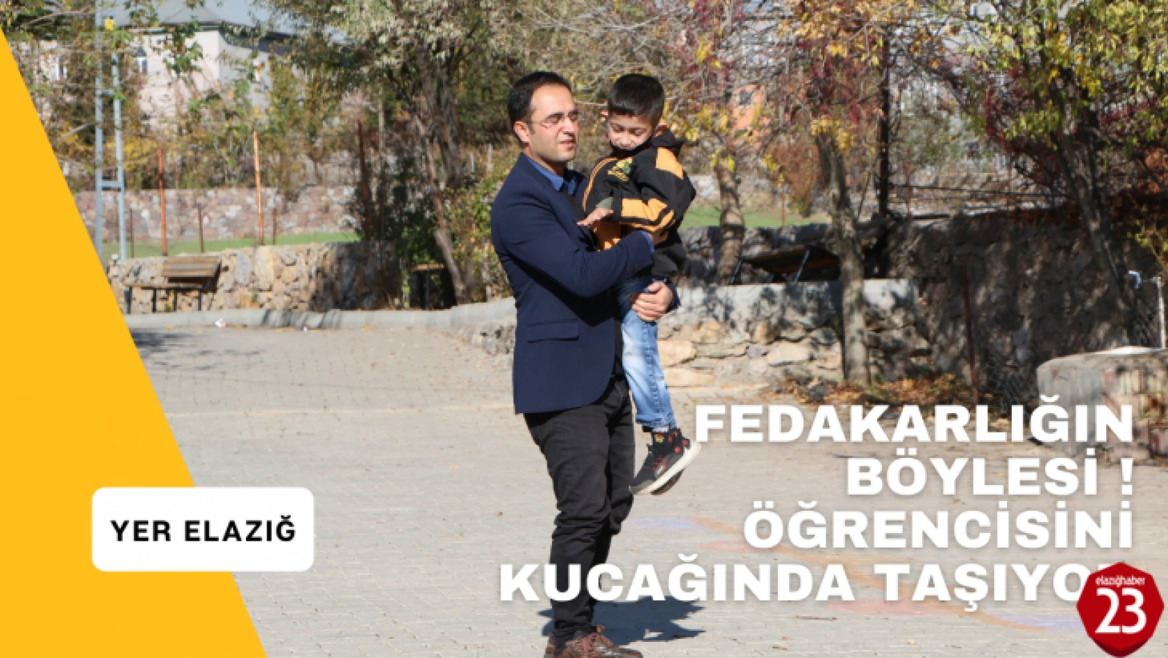 Arıcak'ta Bir Öğretmenin Fedakarlığı, Öğrencisini Kucağında Taşıyor