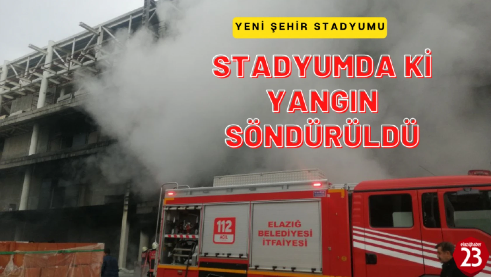 Atatürk Stadyumunda Korkutan Yangın, Yangın Kontrol Altına Alındı