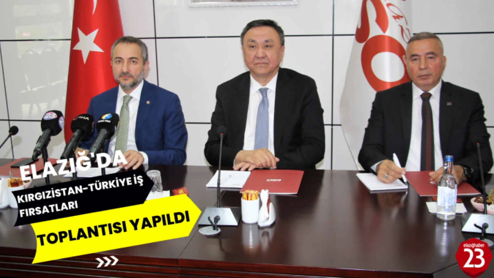Elazığ'da, Kırgızistan Türkiye İş Fırsatları Toplantısı Yapıldı